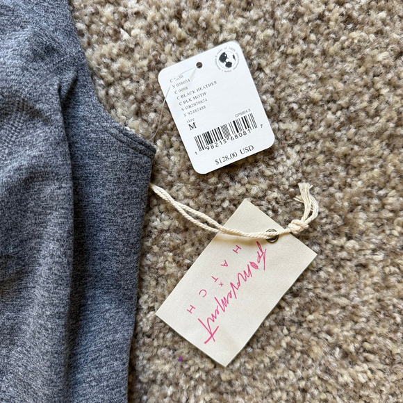 Free People Movement x Hatch Never Better Onesie NWT Size Medium Gray - Picture 5 of 5
